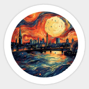 London Painting Design Sticker